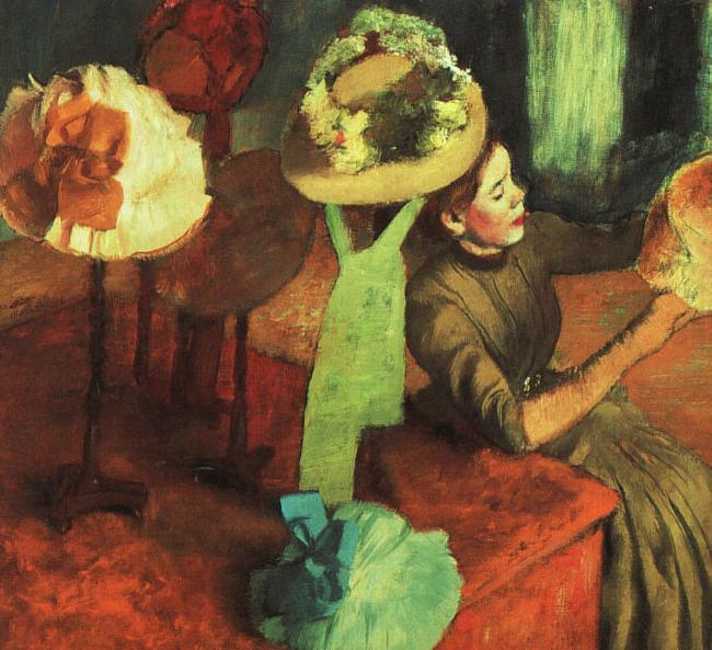 Edgar Degas The Millinery Shop